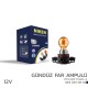 Niken 12V PSY24W Gündüz Far Ampülü (PG20-4) Amber 10 lu Pkt